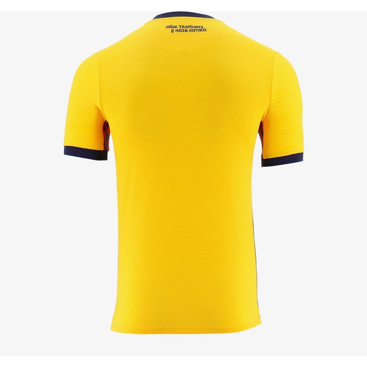 Achterkant van het Ecuador WK 2026 thuisshirt in geel