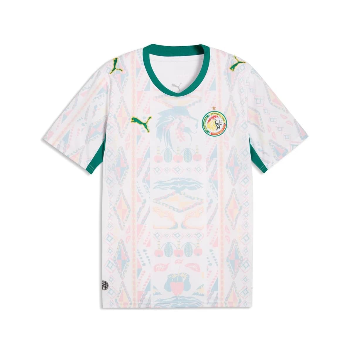 Senegal WK 2026 thuisshirt in de kleuren groen, geel en rood